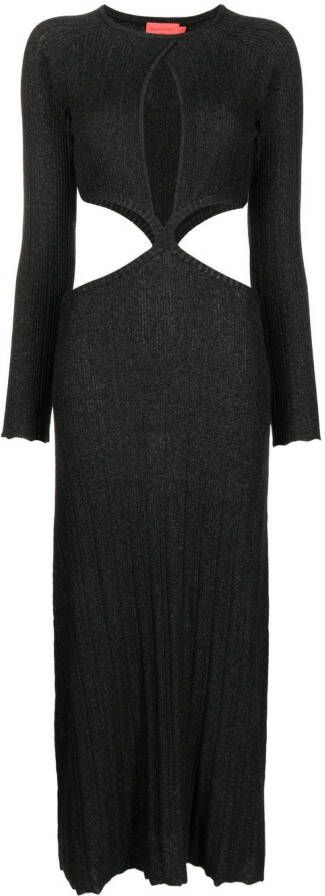 MANNING CARTELL Uitgesneden midi-jurk Zwart