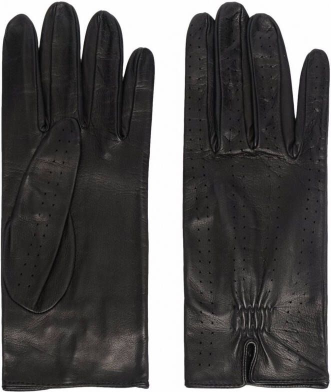 Manokhi Geperforeerde handschoenen Zwart