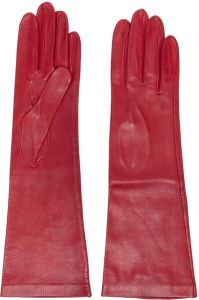 Manokhi Leren handschoenen Rood