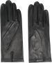 Manokhi Leren handschoenen Zwart - Thumbnail 1