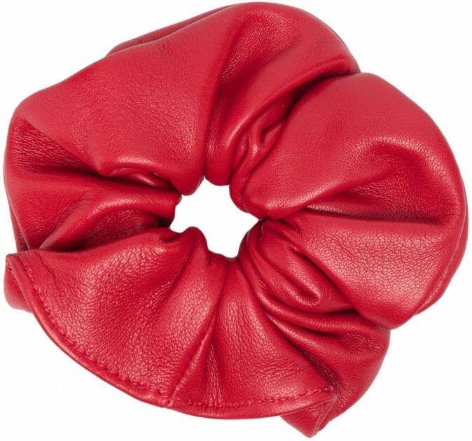 Manokhi Scrunchie met ruches Rood