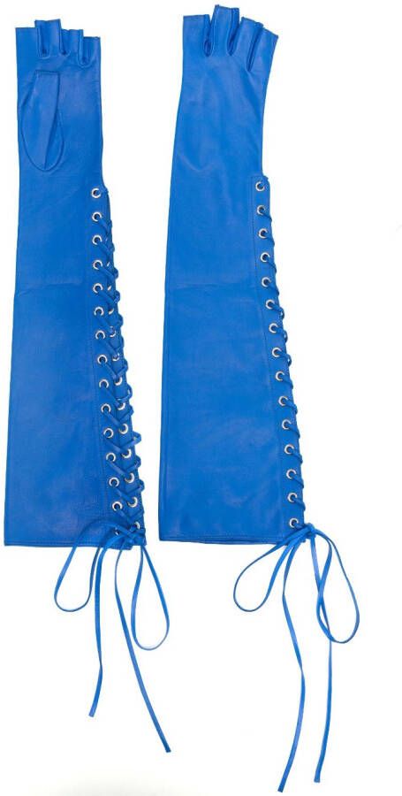 Manokhi Vingerloze handschoenen Blauw