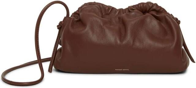 Mansur Gavriel Cloud kleine clutch Bruin