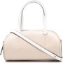 Manu Atelier Cylinder tweekleurige draagtas Beige - Thumbnail 1