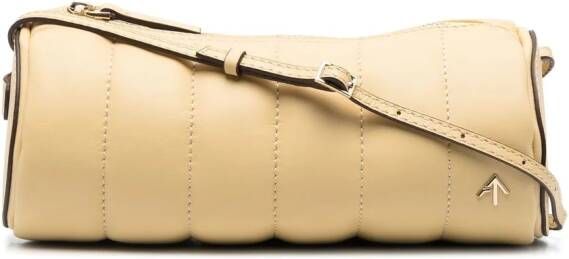 Manu Atelier Gewatteerde schoudertas Beige