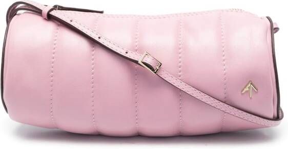 Manu Atelier Gewatteerde schoudertas Roze