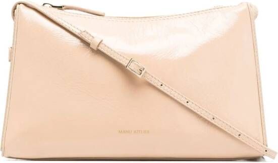 Manu Atelier Prism leren shopper Beige