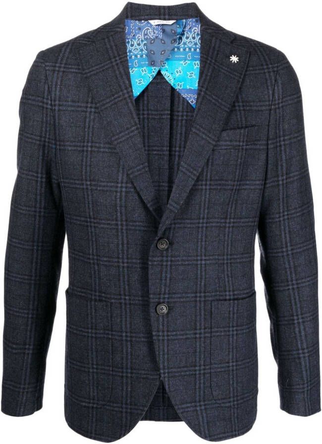 Manuel Ritz Blazer met enkele rij knopen Blauw
