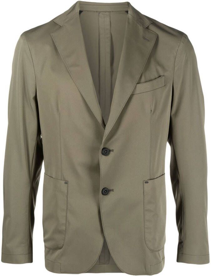 Manuel Ritz Blazer met gekerfde kraag Groen