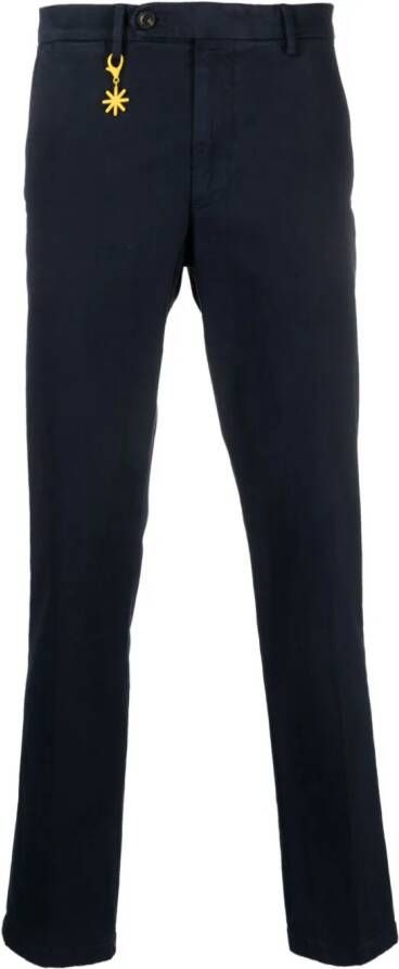 Manuel Ritz Broek met toelopende pijpen Blauw