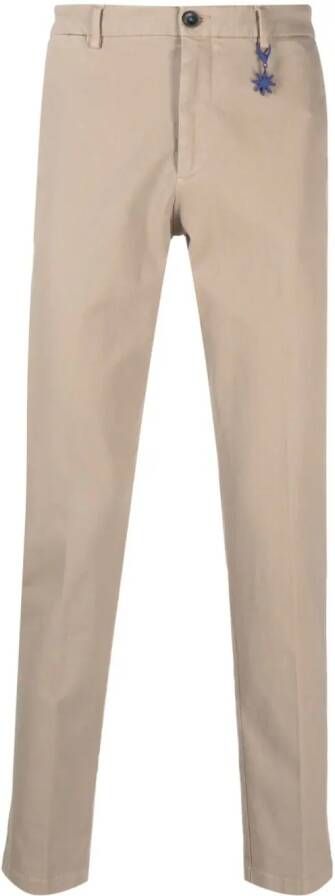 Manuel Ritz Broek van stretchkatoen Beige