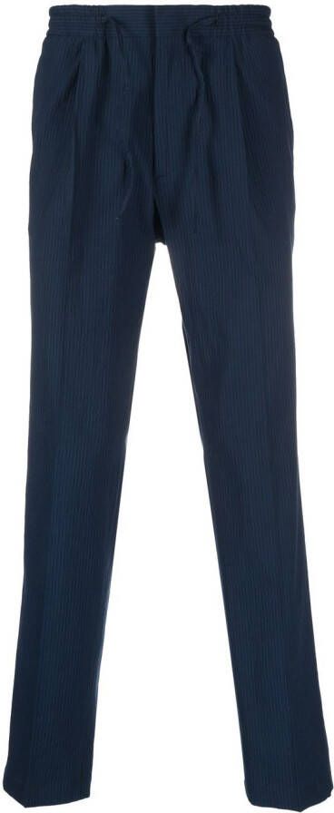 Manuel Ritz Gestreepte broek Blauw