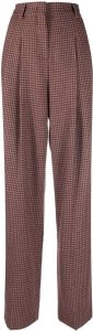 Manuel Ritz high-waisted straight-leg trousers Paars