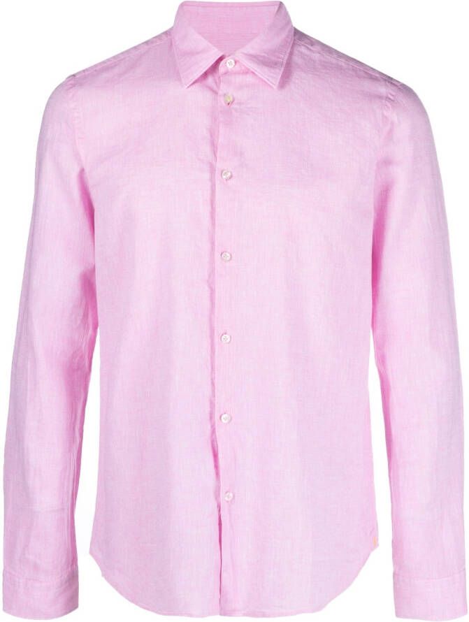 Manuel Ritz Linnen T-shirt Roze
