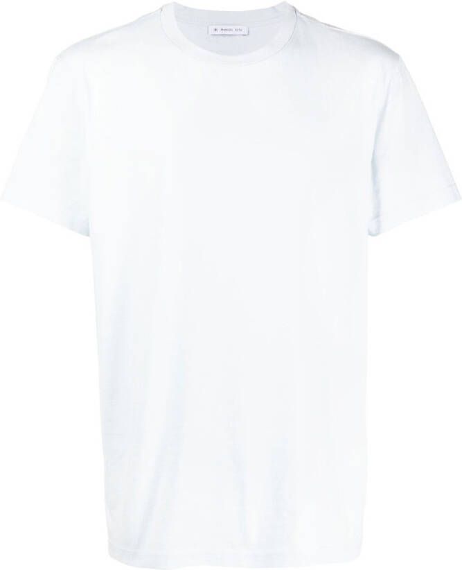 Manuel Ritz T-shirt met geborduurd logo Blauw