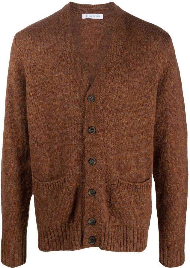 Manuel Ritz Vest met hoge hals Bruin