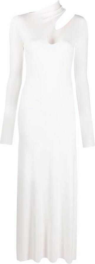 MANURI Jurk met uitgesneden detail Wit