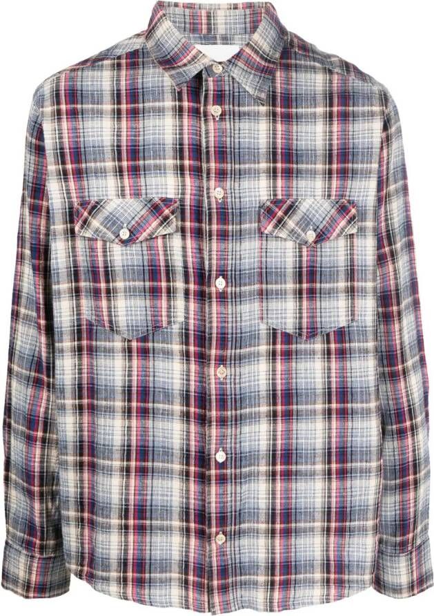 MARANT Lydian geruite overhemd Blauw