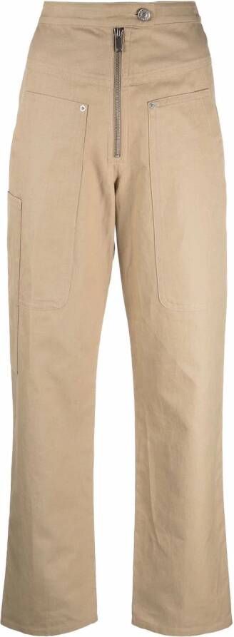 MARANT ÉTOILE Straight broek Beige