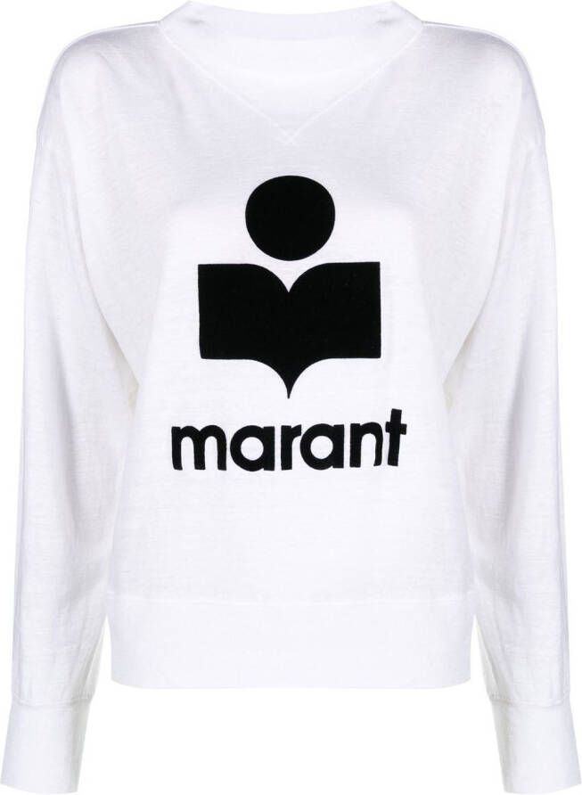 MARANT ÉTOILE Sweater met logoprint Wit