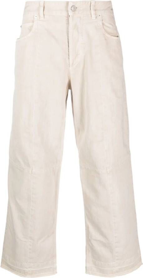 MARANT Jorel broek met wijde pijpen Beige
