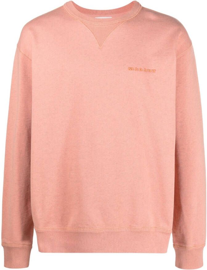 MARANT Sweater met geborduurd logo Oranje