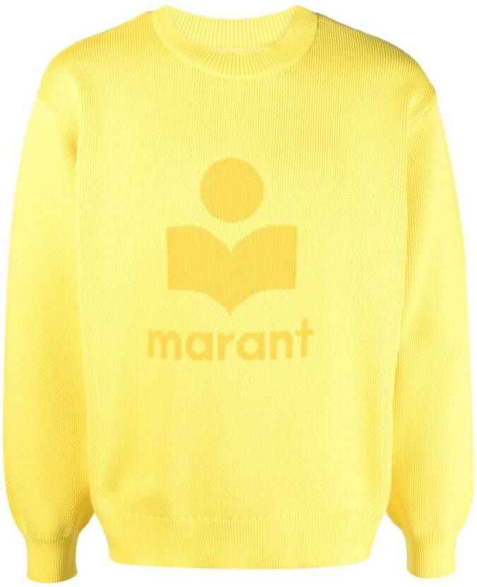 MARANT Sweater met logoprint Geel