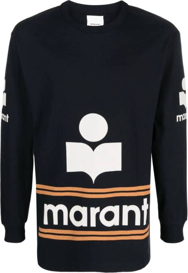 MARANT T-shirt met logoprint Zwart