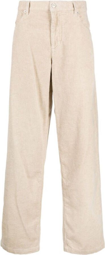 MARANT Jorje ribfluwelen broek Beige