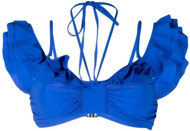 ISABEL MARANT Bikinitop met ruches Blauw