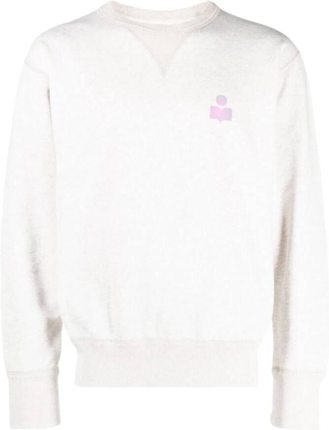 MARANT Sweater met logoprint Beige