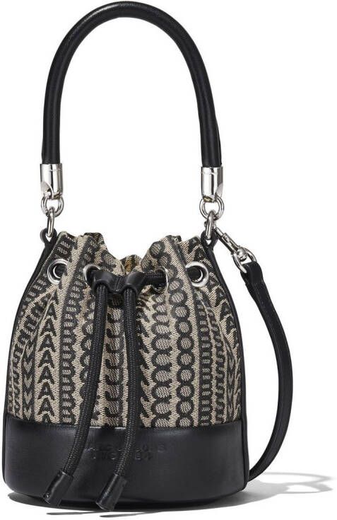 Marc Jacobs The Monogram Bucket kleine bucket-tas Zwart