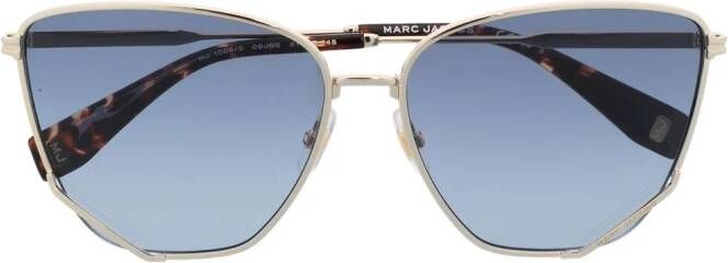 Marc Jacobs Eyewear Zonnebril met cat-eye montuur Goud