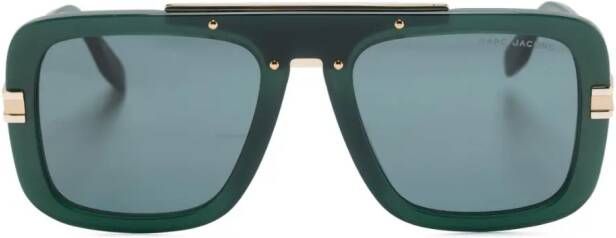 Marc Jacobs Eyewear Zonnebril met rechthoekig montuur Groen