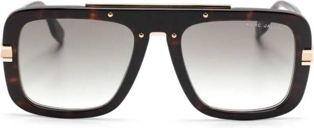 Marc Jacobs Eyewear Zonnebril met rechthoekig montuur Zwart