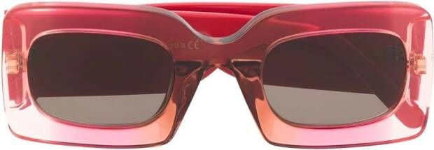 Marc Jacobs Eyewear Zonnebril met vierkant montuur Rood