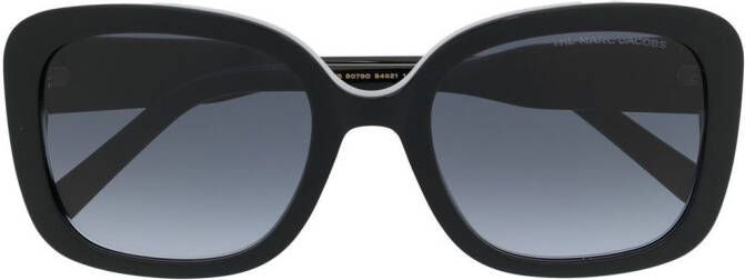 Marc Jacobs Eyewear Zonnebril met vierkant montuur Zwart