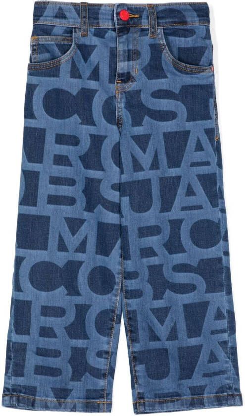 Marc Jacobs Kids Jeans met logoprint Blauw