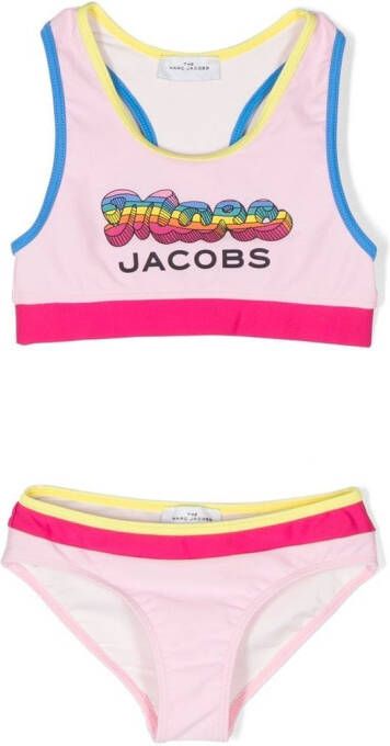 Marc Jacobs Kids Bikini met logoprint Roze