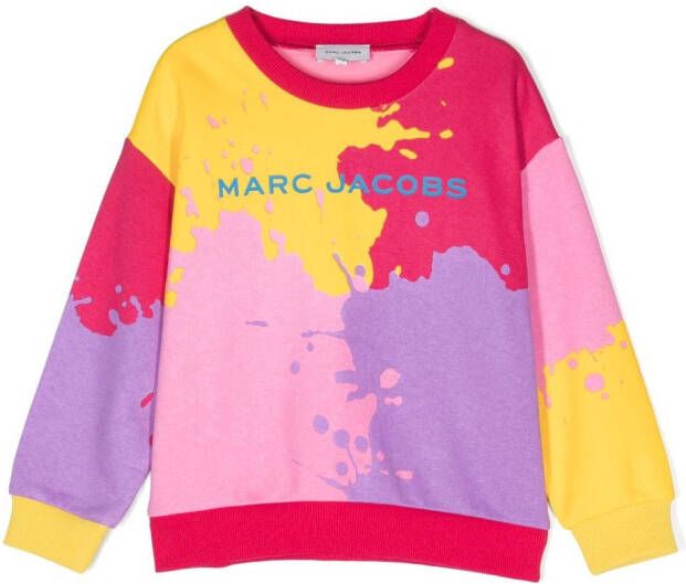 Marc Jacobs Kids Sweater met colourblocking Roze