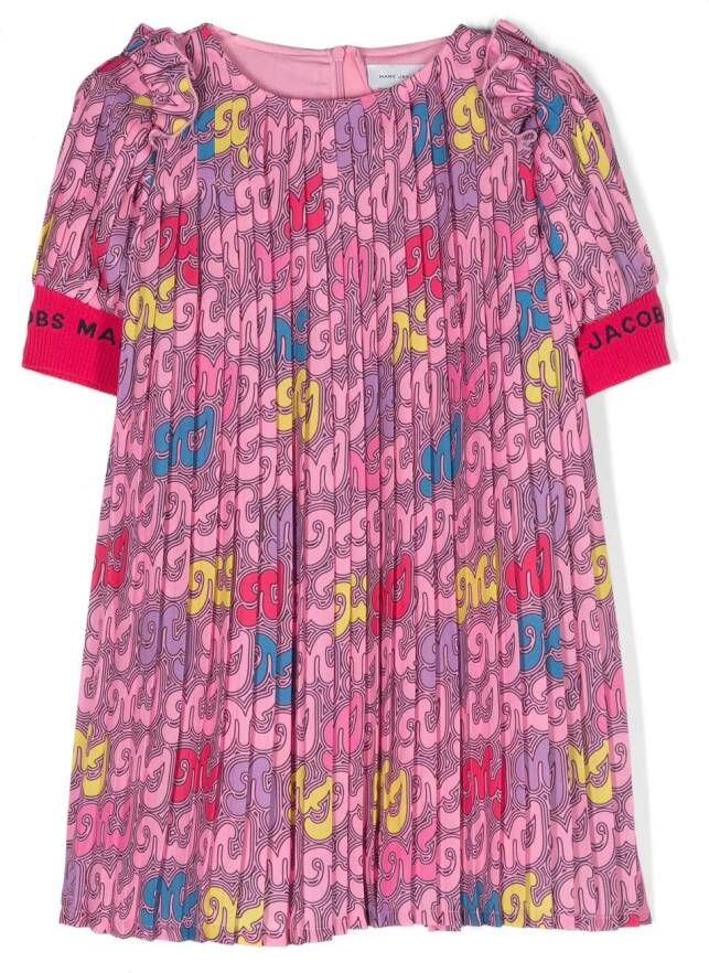 Marc Jacobs Kids Geplooide mini-jurk Roze