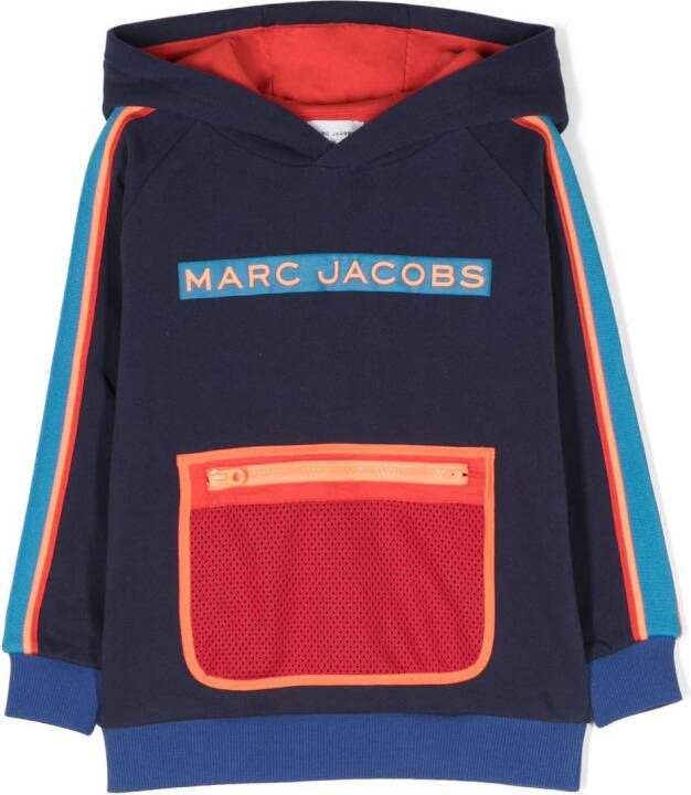 Marc Jacobs Kids Hoodie met colourblocking Blauw