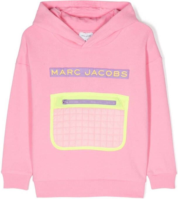 Marc Jacobs Kids Hoodie met geborduurd logo Roze