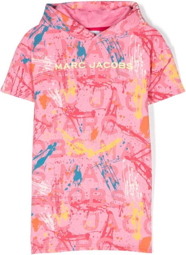 Marc Jacobs Kids Hoodie met logoprint Roze