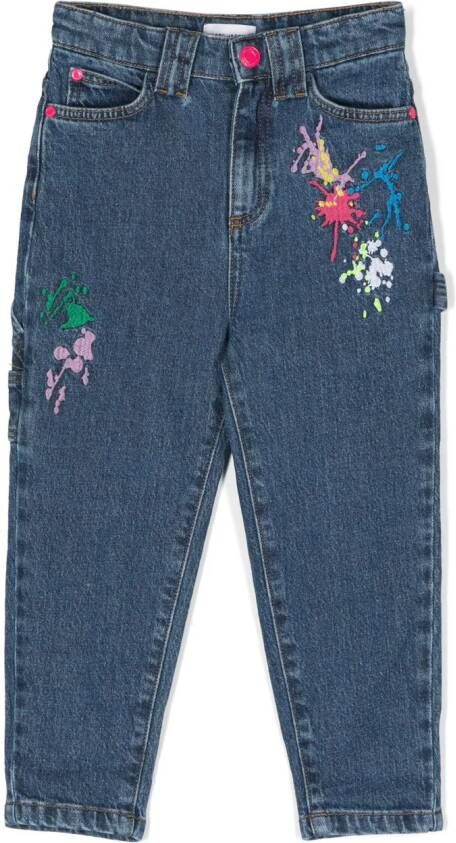 Marc Jacobs Kids Jeans met borduurwerk Blauw