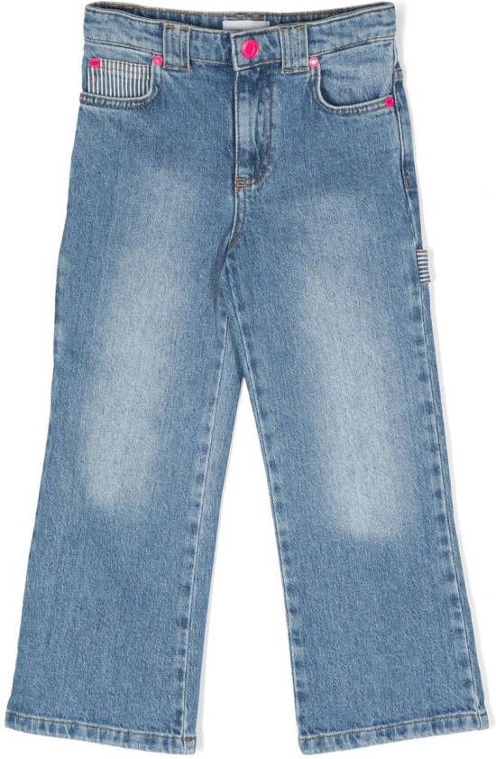 Marc Jacobs Kids Jeans met gestreept detail Blauw