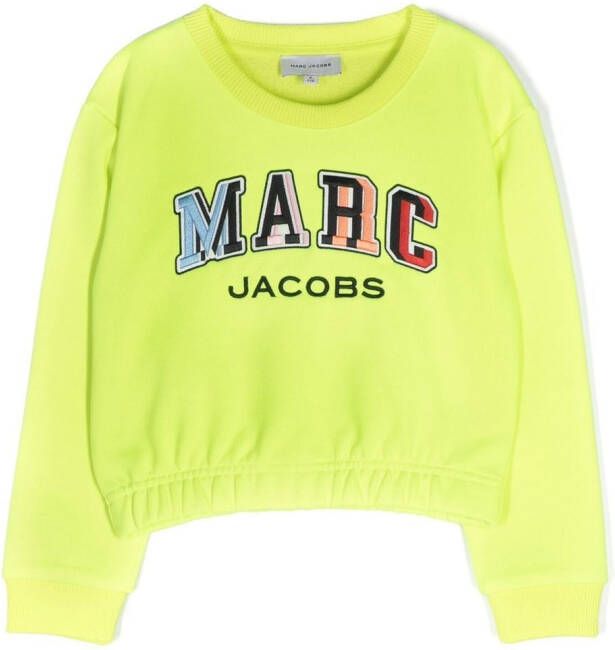 Marc Jacobs Kids Sweater met geborduurd logo Geel