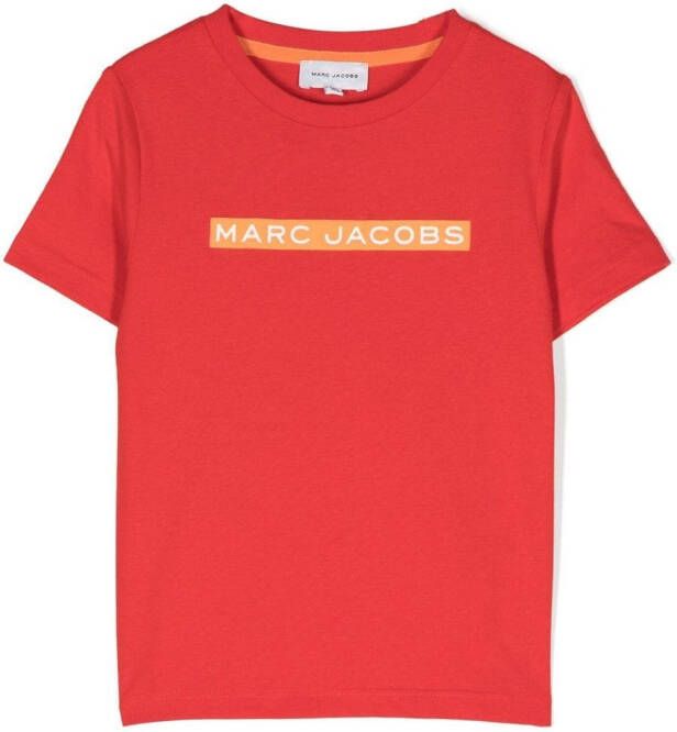 Marc Jacobs Kids T-shirt met logoprint Rood