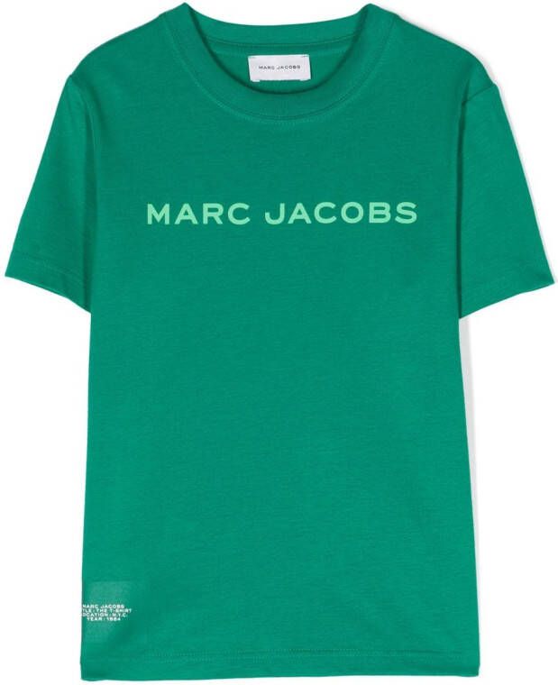 Marc Jacobs Kids T-shirt met logoprint Groen