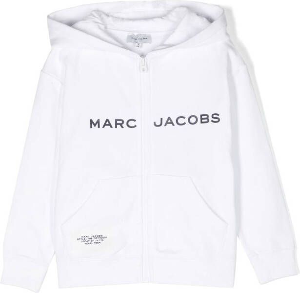 Marc Jacobs Kids Hoodie met logoprint Wit